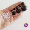 1 Çift Siyah Sertifikalı Amigurumi Vidalı Güvenli Göz (6-8-10-12-14-16-20-24 mm) - Thumbnail (1)