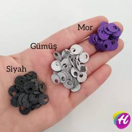 10 mm SİMLİ PATİK PULU 25 gr Paket *Renk Seçenekli