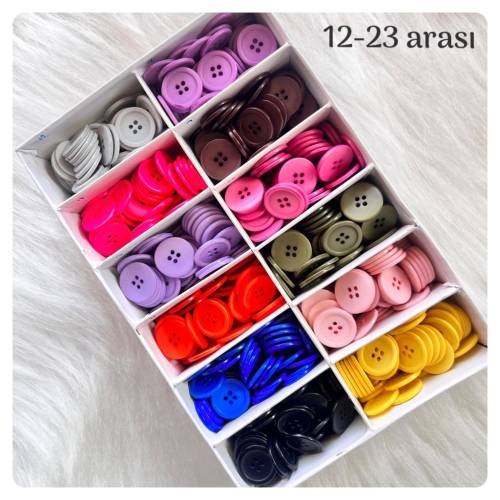 2 CM YUVARLAK HIRKA DÜĞMESİ -34 RENK SEÇENEKLİ - 2