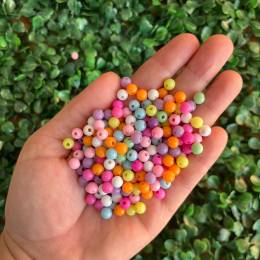 50 GR 8 MM KARIŞIK RENKLİ PLASTİK BONCUK -TOKA,TAKI VE SÜSLEMELER İÇİN