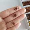Bir Adet 10 mm Ahşap Minik Düğme - Thumbnail (9)