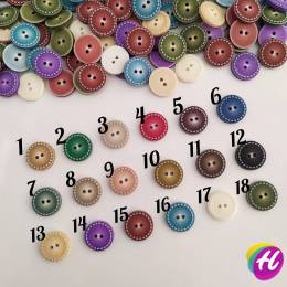 Bir Adet 18 mm Eskitme Hırka Tulum Örgü Düğmesi *Renk seçenekli