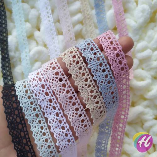 Bir Metre Pamuk KurdelE - Amigurumi Etek Ucu Danteli *Renk Seçenekli - 0