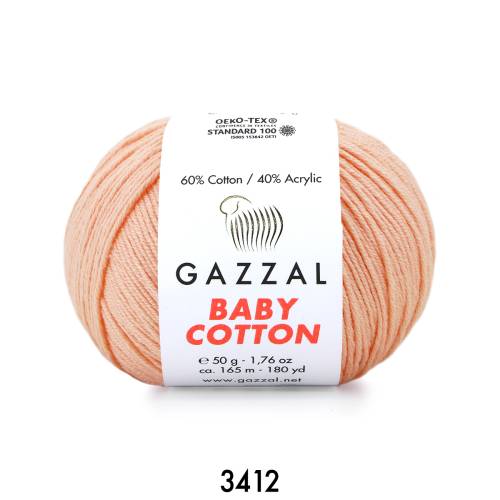 Gazzal Baby Cotton 50 gr Amigurumi Örgü İpi - 19
