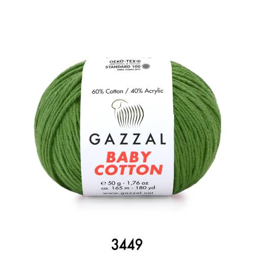 Gazzal Baby Cotton 50 gr Amigurumi Örgü İpi - 56