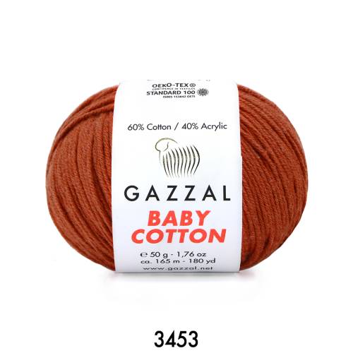 Gazzal Baby Cotton 50 gr Amigurumi Örgü İpi - 60