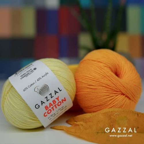 Gazzal Baby Cotton 50 gr Amigurumi Örgü İpi - 2