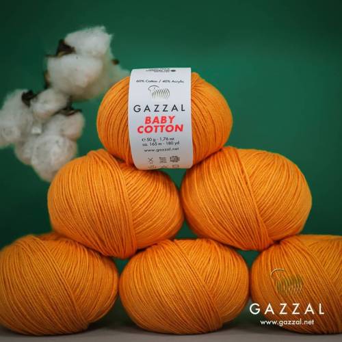Gazzal Baby Cotton 50 gr Amigurumi Örgü İpi - 7