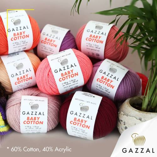 Gazzal Baby Cotton 50 gr Amigurumi Örgü İpi - 6