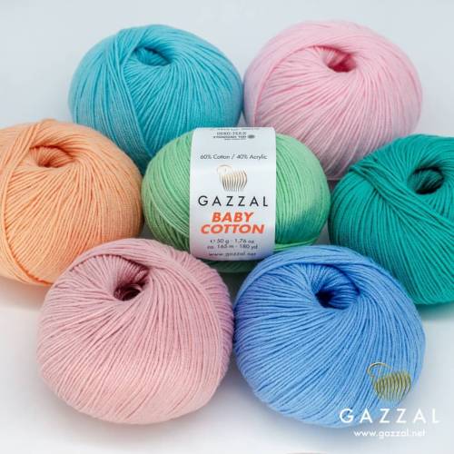 Gazzal Baby Cotton 50 gr Amigurumi Örgü İpi - 0