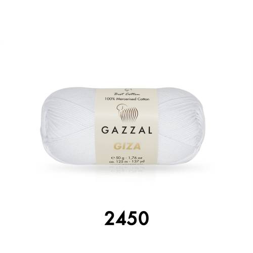 Gazzal Giza 50 gr Merserize Cotton El Örgü İpi - 1