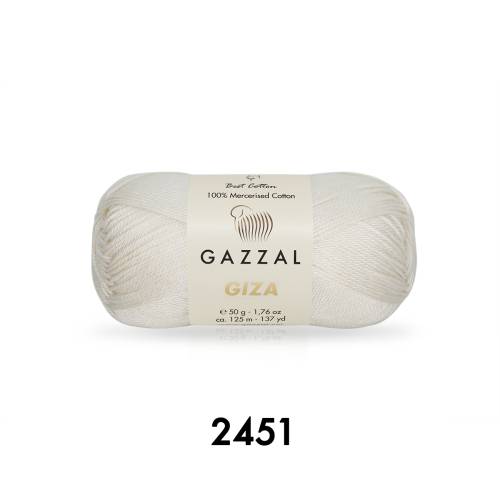 Gazzal Giza 50 gr Merserize Cotton El Örgü İpi - 2