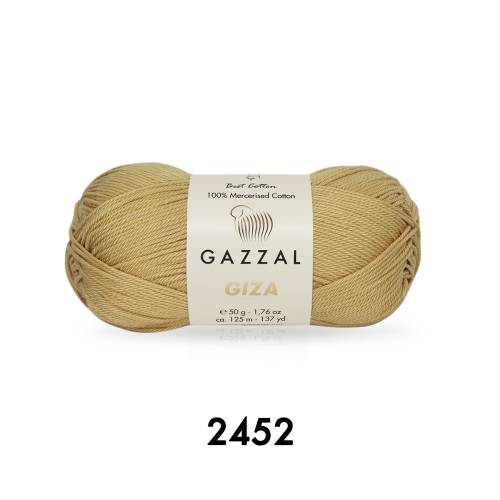 Gazzal Giza 50 gr Merserize Cotton El Örgü İpi - 3