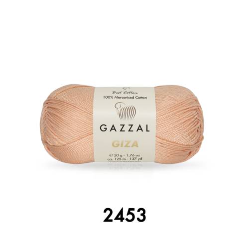 Gazzal Giza 50 gr Merserize Cotton El Örgü İpi - 4