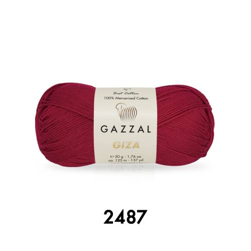 Gazzal Giza 50 gr Merserize Cotton El Örgü İpi - 38