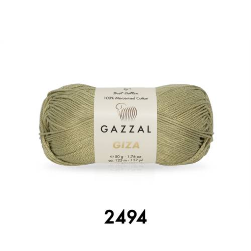Gazzal Giza 50 gr Merserize Cotton El Örgü İpi - 45