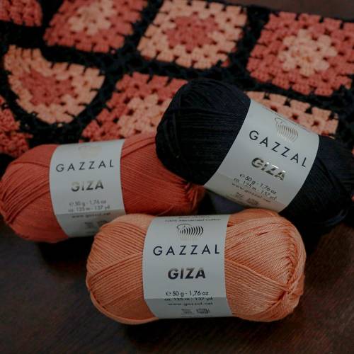 Gazzal Giza 50 gr Merserize Cotton El Örgü İpi - 49