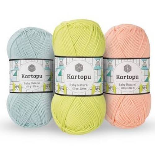 Kartopu Baby Natural Cotton El Örgü İpi 100 gr 200m - 7