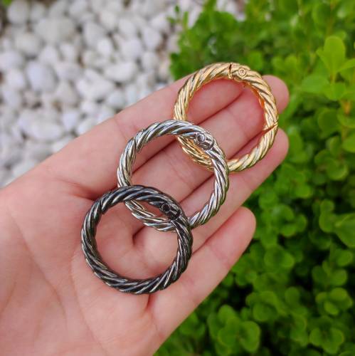 KIVRIMLI YAYLI HALKA 3,5 CM - 1 ADET GÖNDERİLMEKTEDİR - 0