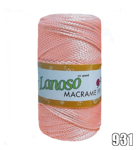 Lanoso Macrame - 200 gr Polyester Makreme İpi - Makrome - 8