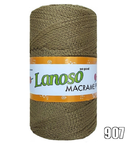 Lanoso Macrame - 200 gr Polyester Makreme İpi - Makrome - 9