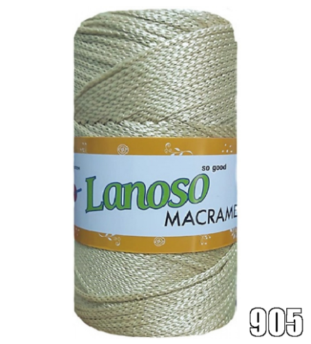 Lanoso Macrame - 200 gr Polyester Makreme İpi - Makrome - 11