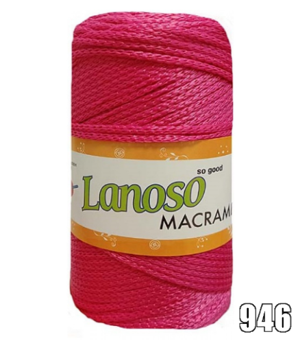 Lanoso Macrame - 200 gr Polyester Makreme İpi - Makrome - 12