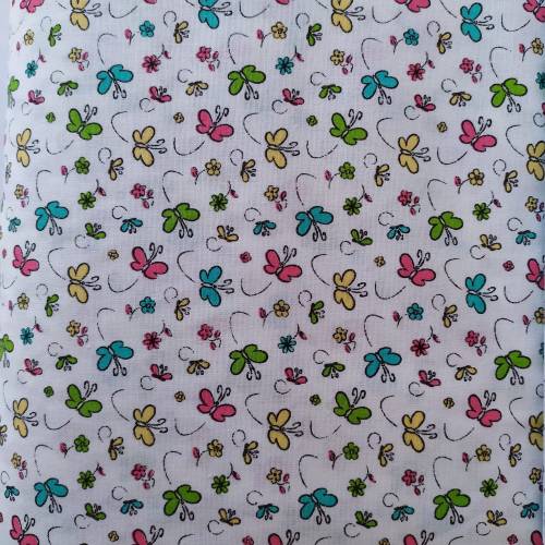 Minik Kelebek Desenli Poplin Kumaş TEK EN 50x80 cm *Renk Seçenekli - 3