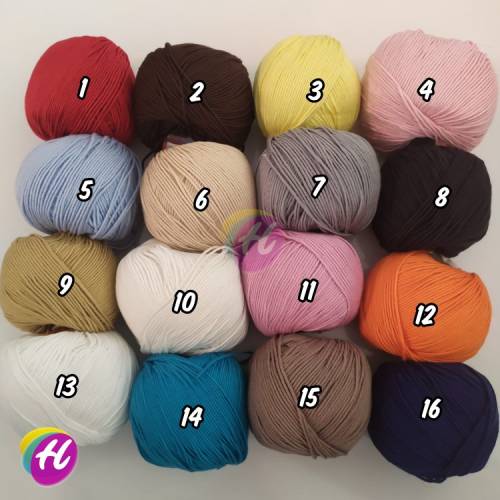 Peria Baby Soft Cotton 50 gr Amigurumi Örgü İpi - 1