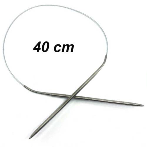 Tunç 40 cm Misinalı Örgü Şişi 2.5/7 mm Seçenekli - 0